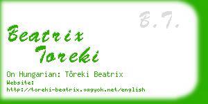 beatrix toreki business card